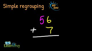 Addition with Simple Regrouping  Explained [upl. by Jeavons]