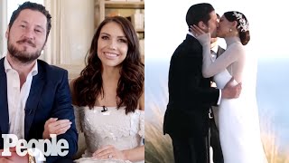 Val Chmerkovskiy amp Jenna Johnsons Romantic DWTS Wedding  PEOPLE [upl. by Nairadal]