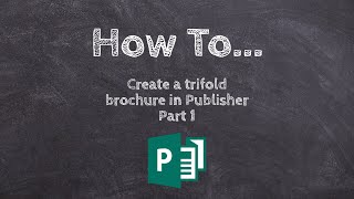 How to create a trifold brochure  step by step tutorial  part 1 [upl. by Bahe297]