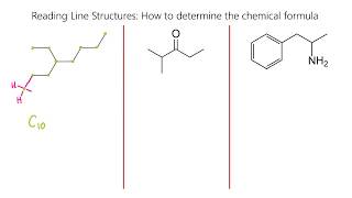 Reading Skeletal Line Structures Organic Chemistry Part 1 [upl. by Darcee]