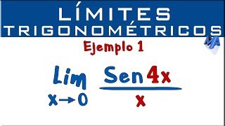 Límites Trigonométricos  Ejemplo 1 [upl. by Erreit]