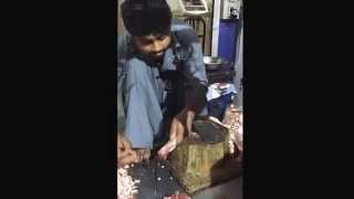 Guy cutting meat using a knive with his FEET [upl. by Torbert524]