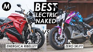 Energica EVA Ribelle vs Zero SRF The Best Electric Naked [upl. by Nehte]