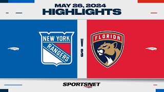 NHL Game 3 Highlights  Rangers vs Panthers  May 26 2024 [upl. by Veta]