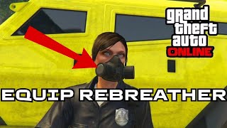 How to Equip Rebreather on GTA V Online 2024 QUICK amp EASY [upl. by Leiba]