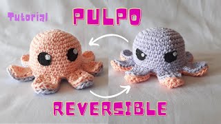 PULPO reversible amigurumi  FÁCIL  Crochet con May [upl. by Simara]