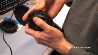 How to replace ear cushions on a Sennheiser HD 280 headphone [upl. by Ettelohcin]