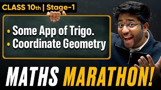 Class 10th Maths Maha Marathon  Some App of Trigonometry amp Coord Geometry 🔥  Shobhit Nirwan [upl. by Sirois]