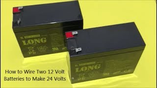 How to Wire Two 12 Volt Batteries to Make 24 Volts [upl. by Ailehpo369]