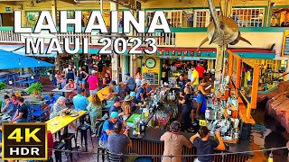 4K HDR Lahaina Maui Hawaii Narrated Walk  2023 [upl. by Cilla]