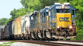 CSX 6088 GP402 Works M772 at Florence TN [upl. by Kciredohr400]