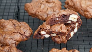 Recette COOKIES BROWNIE Chocolat Noisettes facile [upl. by Friede]