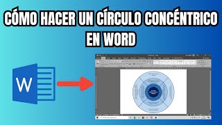 Organizador gráfico en Word  Círculo concéntrico [upl. by Cheatham]