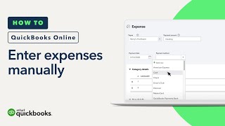 How to enter expenses without a connected bank in QuickBooks Online [upl. by Llemhar]