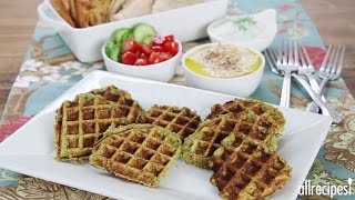 How to Make Waffled Falafel  Waffle Recipes  Allrecipescom [upl. by Eylsel]