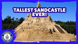 Tallest sandcastle ever  Guinness World Records [upl. by Hara925]