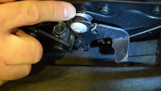 HowTo Replace A Reclining Mechanism Release Trigger [upl. by Eilagam108]