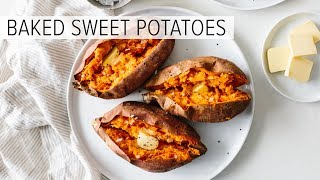 BAKED SWEET POTATO  how to bake sweet potatoes perfectly [upl. by Eenaj633]