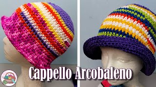 CAPPELLO PESCATORE UNCINETTO  Tutorial cappello uncinetto [upl. by Clower]