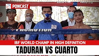 🔥🥊🇵🇭 Heated Pedro Taduran vs Rene Mark Cuarto Boxing Full Fight  IBF MiniFlyweight Championship [upl. by Gladi]