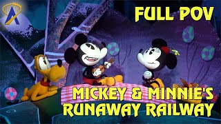 FULL POV  Mickey amp Minnies Runaway Railway at Disneys Hollywood Studios [upl. by Booth587]