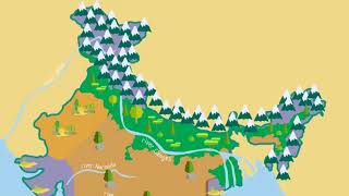 India Physical Features and Political Divisions 2018 Our Country  Class 4 SST [upl. by Skiba]