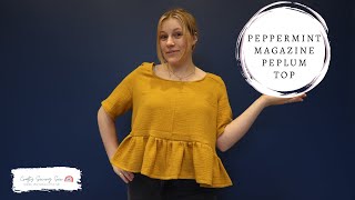 Peppermint Magazine Peplum Top  Crafty Sew Along [upl. by Imled]