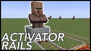 How To Use Activator Rails In Minecraft [upl. by Bramwell]