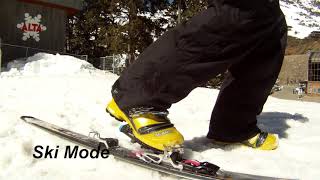 How to StepIn amp Tour Mode  Rottefella Freedom NTN Telemark Binding [upl. by Taka409]