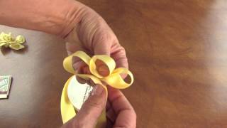 How To Make A Floral Bow [upl. by Acinonrev]