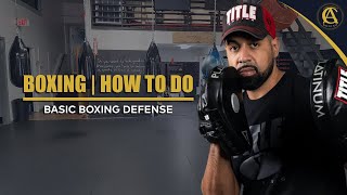 Boxing  How To Do Basic Boxing Defense  Coach Anthony Boxing [upl. by Idoux]