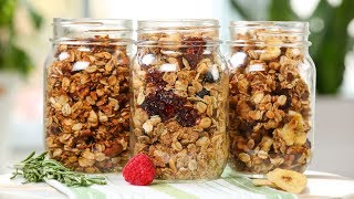 Healthy Granola  3 Delicious Recipes [upl. by Waynant]