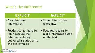 Explicit VS Implicit Statement [upl. by Sirron]