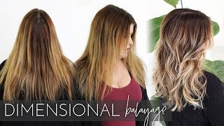 Dimensional Balayage  How to Add Lowlights and Highlights using my Foilayage Technique [upl. by Oliver]