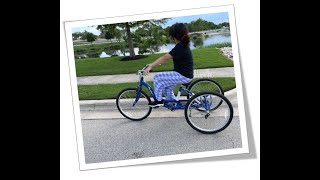 Schwinn Meridian Adult Tricycle Three Wheel Cruiser Bike 24  26Inch Trike Wheels Honest Review [upl. by Herstein653]