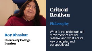 Critical Realism  Roy Bhaskar [upl. by Vail]