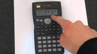 How to Reset A Casio fx82MS Scientific Calculator [upl. by Kcaz]