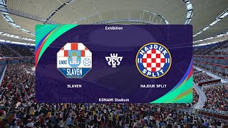 Slaven vs Hajduk Split 20102024 HNL PES 2021 [upl. by Raimes819]