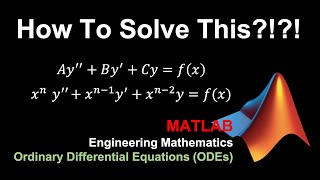 MATLAB How To Solve ODEs 상미분방정식을 푸는 방법 [upl. by Anahgem]