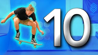 10 EASIEST BEGINNER SKATEBOARD TRICKS [upl. by Eilsil]