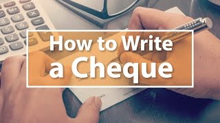 How to Write a Cheque [upl. by Starks]