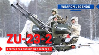 ZU232 antiaircraft gun  Moderate for air defence perfect for ground fire support [upl. by Lihka385]