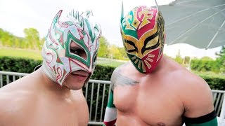 WWE Kalisto and Sin CaraLucha Dragons quotHelloquot HD [upl. by Ase391]