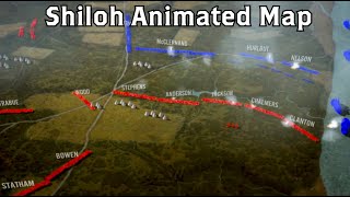 Shiloh Animated Battle Map [upl. by Kinimod]