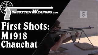 M1918 Chauchat First Shots Will It Work [upl. by Aekal]