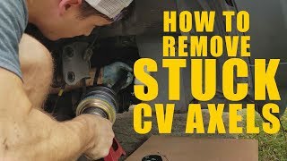 REMOVE STUCK CV AXELS EASY [upl. by Margette]