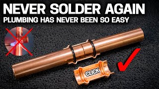 NEVER SOLDER PIPE AGAIN  3 Ways for EASY DIY Plumbing [upl. by Aurelie306]