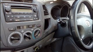 Toyota HiLux 20042015 how to remove factory radiosimple step by step guide [upl. by Mochun985]