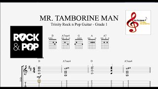 Mr Tambourine Man  Bob Dylan  Trinity Rock amp Pop Guitar  Grade 1 [upl. by Iniretake]