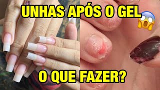 COMO RECUPERAR AS UNHAS APÓS O GEL  4 DICAS [upl. by Jedediah533]